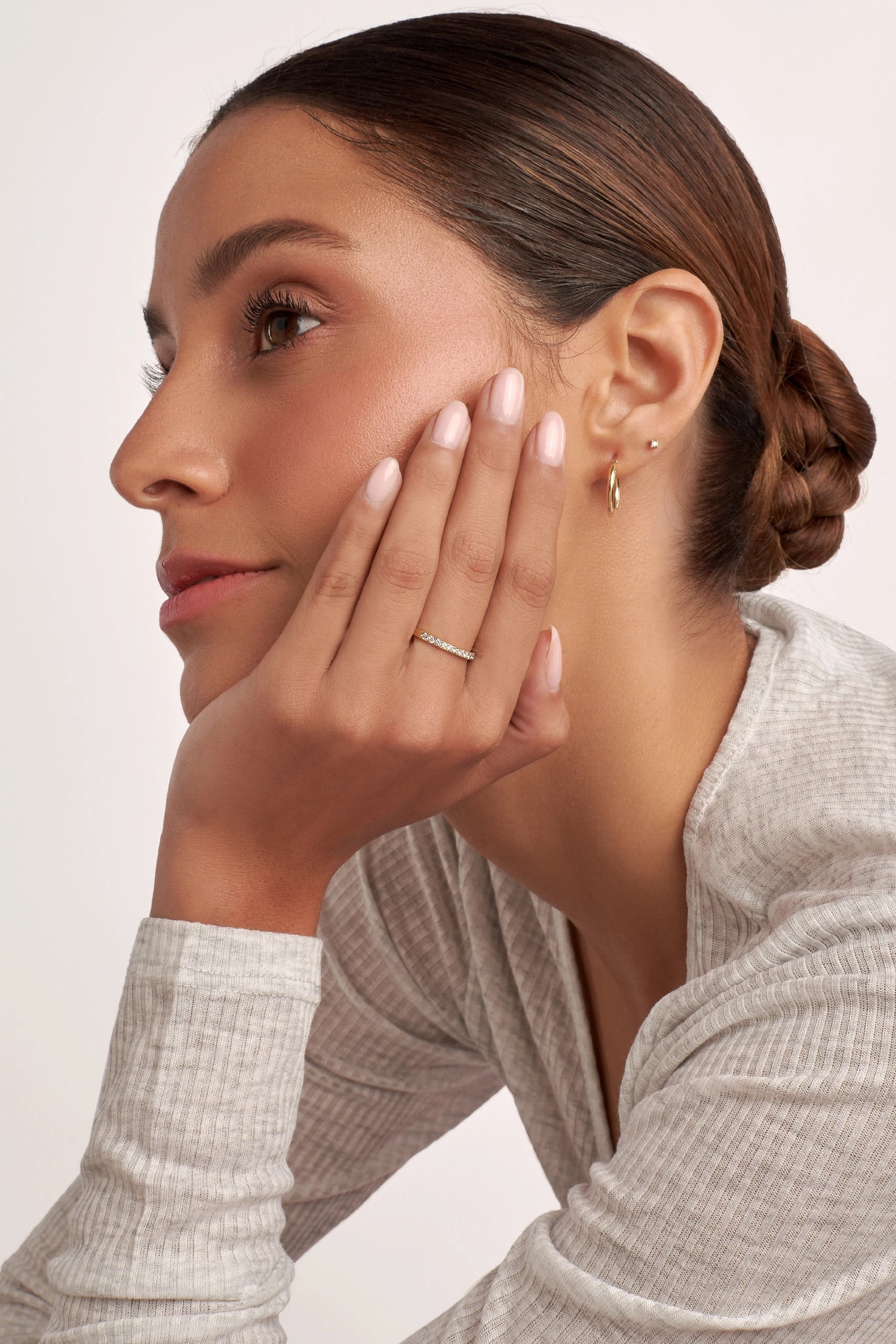 ANILLO CINTILLO DIAMANTES 0.30CT EN ORO 18K - Gallery 2