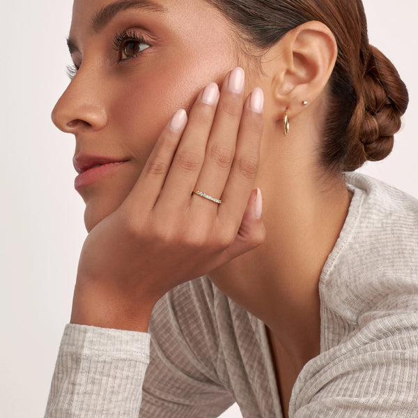 ANILLO CINTILLO DIAMANTES 0.30CT EN ORO 18K - Secondary