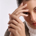 ANILLO DIAMANTES CLIP EN ORO 18K - Thumbnail 2