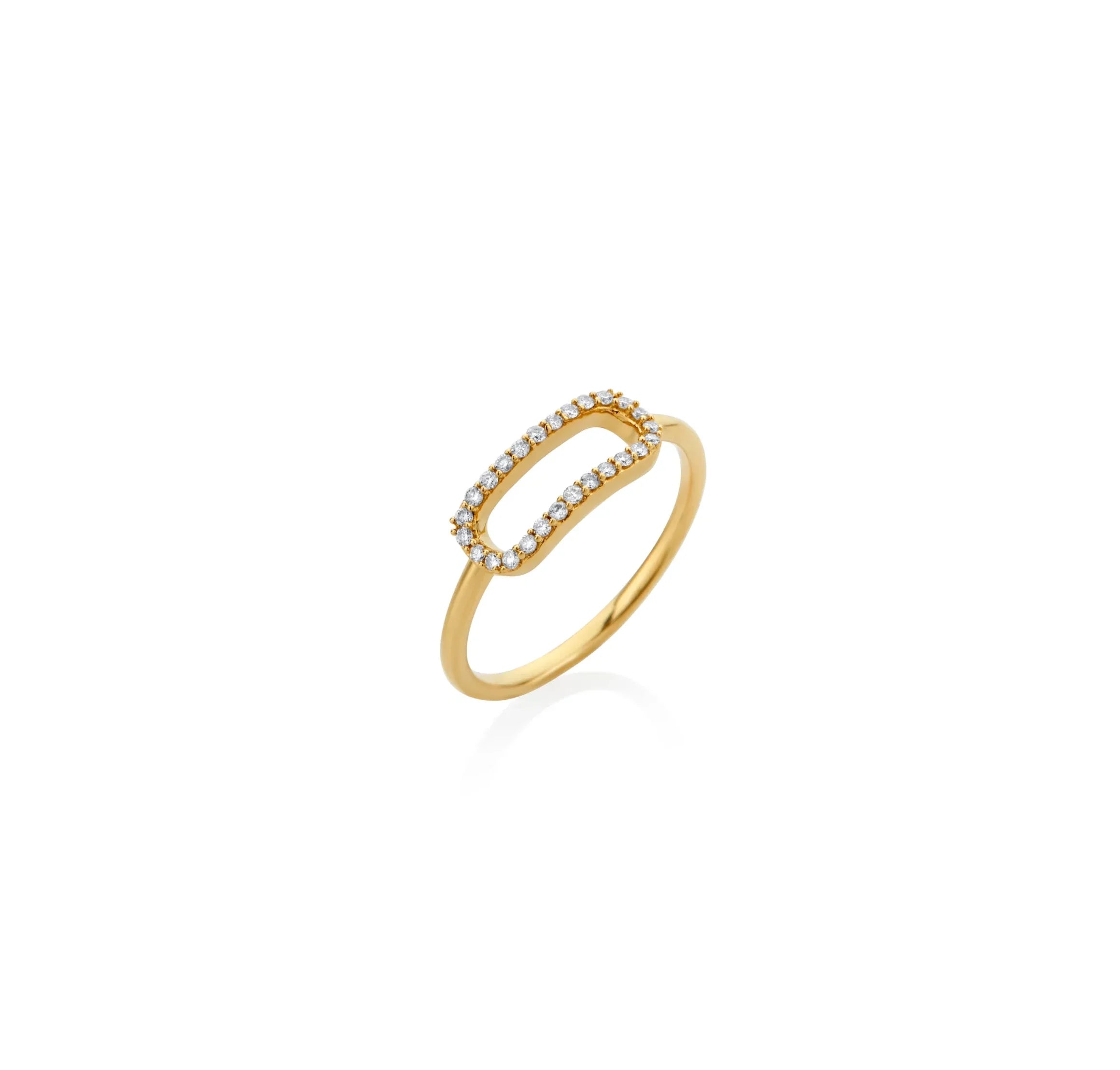 ANILLO DIAMANTES CLIP EN ORO 18K - Gallery 1