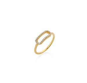 ANILLO DIAMANTES CLIP EN ORO 18K
