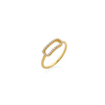 ANILLO DIAMANTES CLIP EN ORO 18K - Thumbnail 1