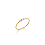 ANILLO ENTORCHADO CON DIAMANTES EN ORO 18K - Thumbnail 1