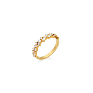 ANILLO DIAMANTES BAGUETTE ZIGZAG ORO 18K