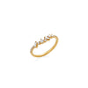 ANILLO DIAMANTES V CURVA MULTICORTES EN ORO 18K