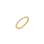 ANILLO DIAMANTES MARQUISE HORIZONTALES EN ORO 18K - Thumbnail 1
