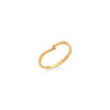ANILLO V CRUZADO EN ORO 18K