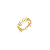 ANILLO HOJAS EN ORO 18K