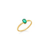ANILLO ESMERALDA OVAL EN ORO 18K