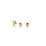ARETES BEBÉ BOLITA EN ORO 18K - Thumbnail 5