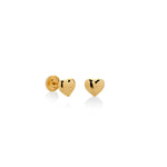 ARETES BEBÉ CORAZÓN EN ORO 18K - Thumbnail 3