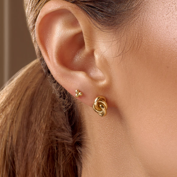 ARETES CROISSANT EN ORO 18K - Secondary