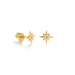 ARETES DESTELLO CON DIAMANTE EN ORO 18K - Thumbnail 3