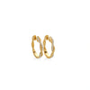 ARGOLLAS DIAMANTES ENTRELAZADAS EN ORO 18K