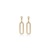 ARETES DIAMANTES CLIP EN ORO 18K