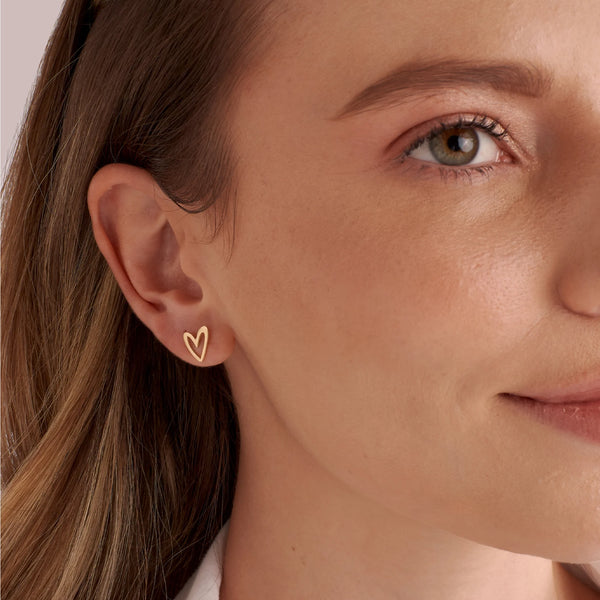 ARETES CORAZÓN VITA EN ORO 18K - Secondary