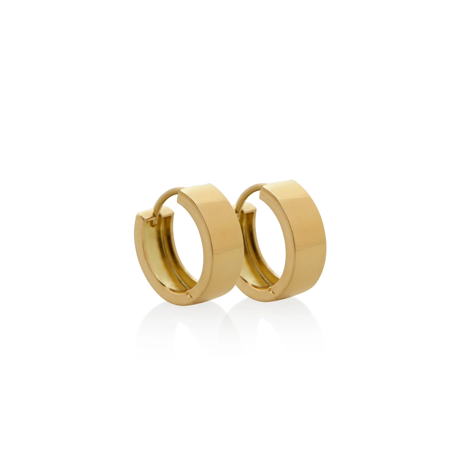 ARGOLLAS CINTA ANCHA EN ORO 18K - Image 1