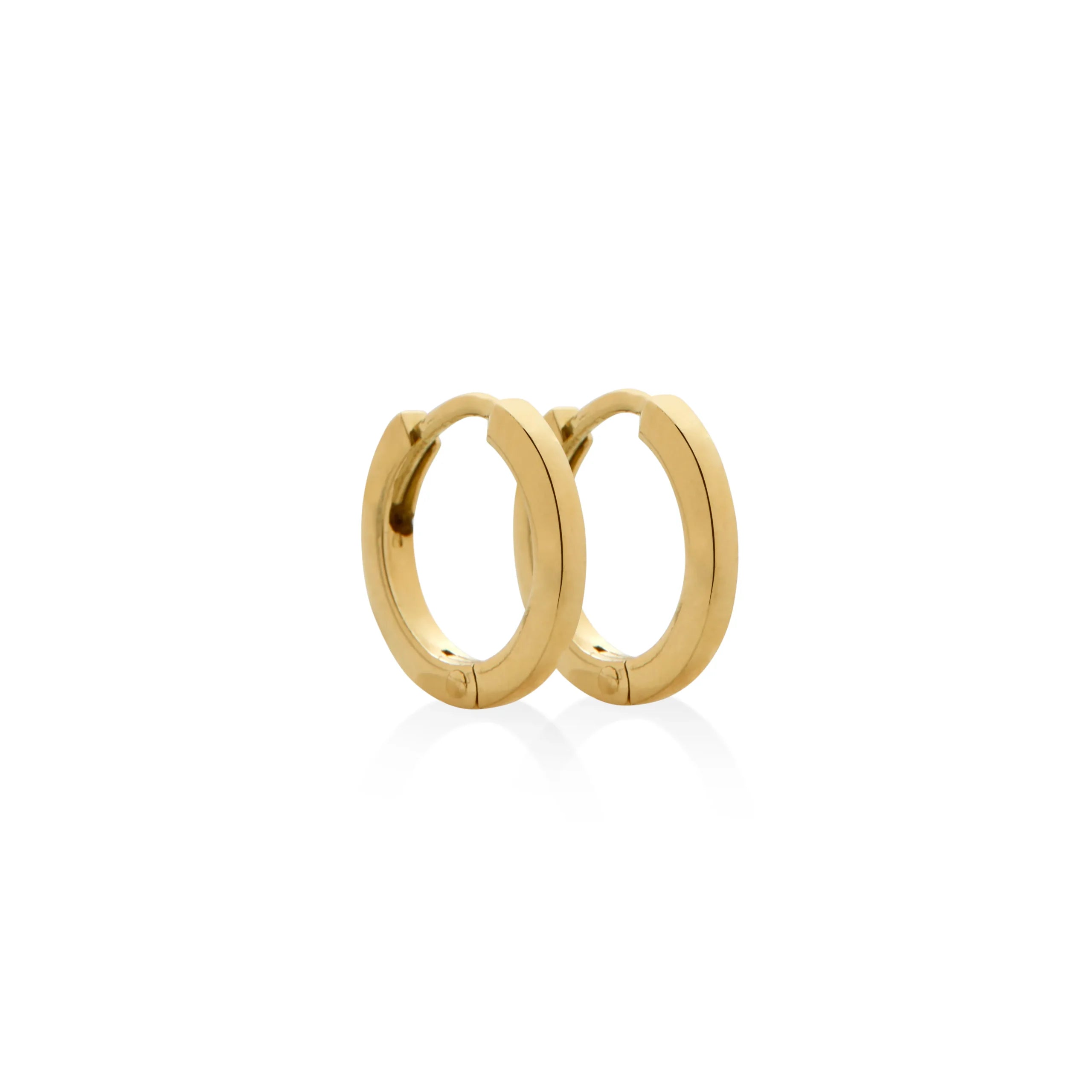 ARGOLLAS TUBO CUADRADO EN ORO 18K - Gallery 3