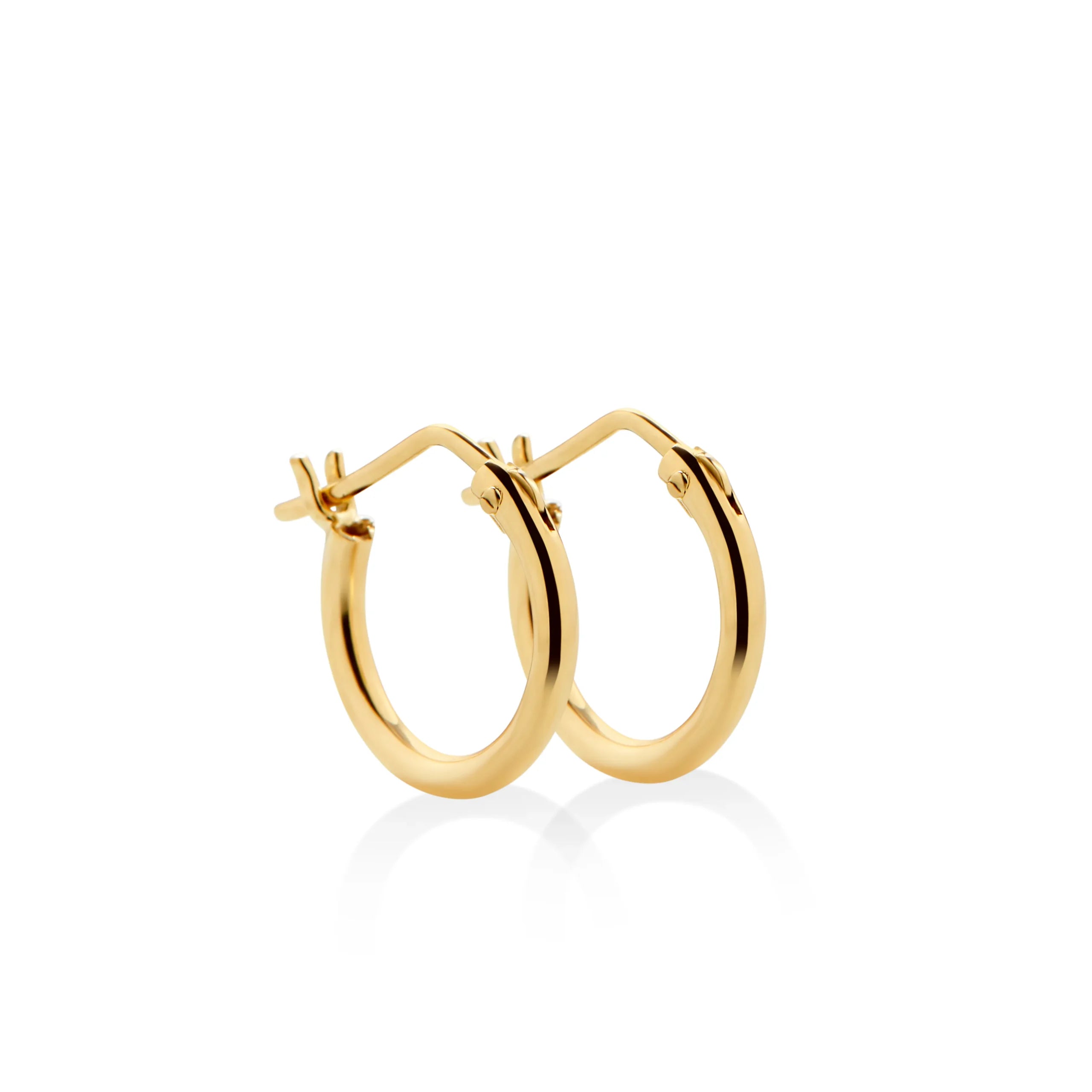 ARGOLLAS TUBO DELGADO EN ORO 18K - Gallery 1