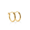 ARGOLLAS TUBO DELGADO EN ORO 18K
