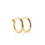 ARGOLLAS TUBO DELGADO EN ORO 18K - Thumbnail 1