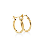 ARGOLLAS TUBO DELGADO EN ORO 18K - Thumbnail 4