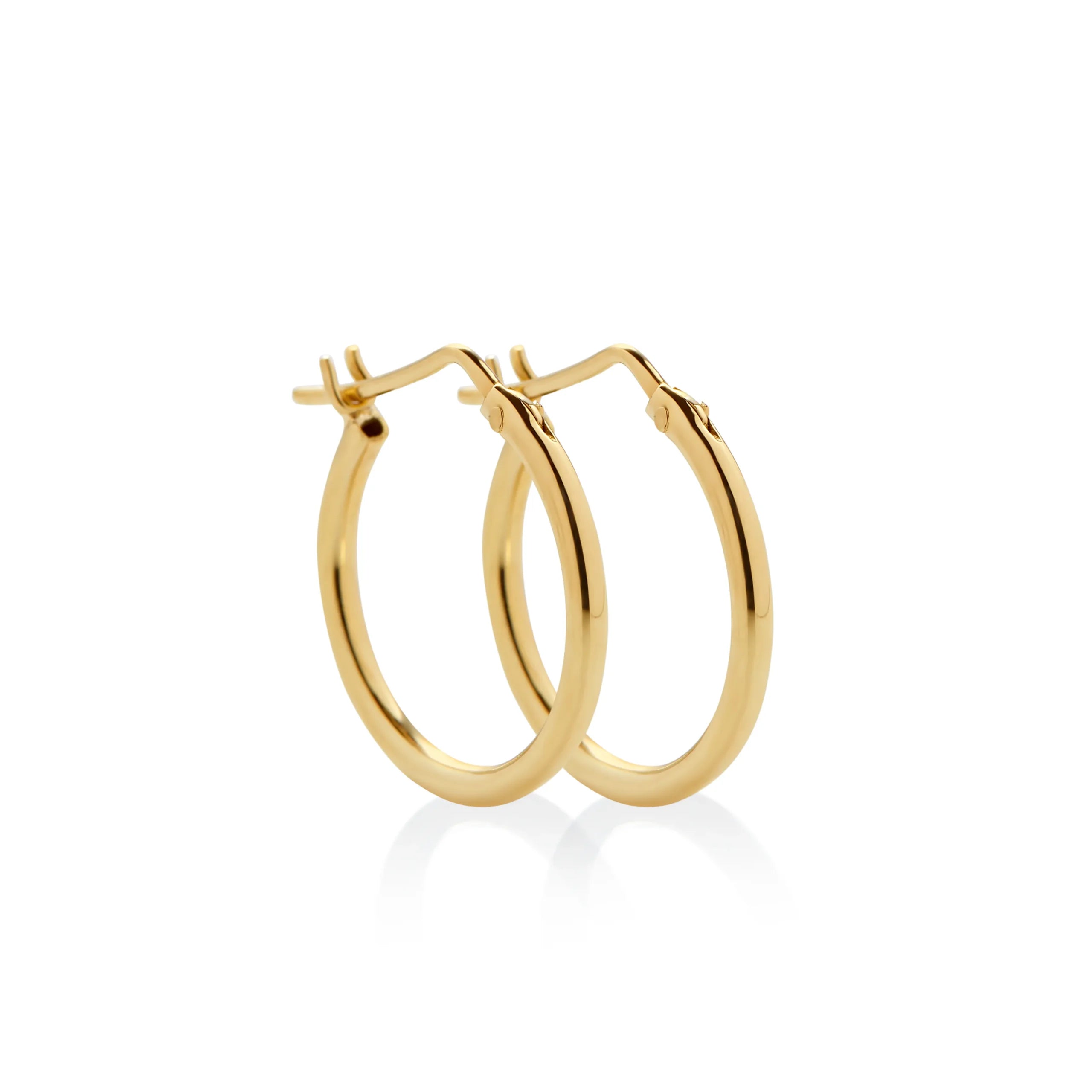 ARGOLLAS TUBO DELGADO EN ORO 18K - Gallery 5