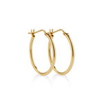 ARGOLLAS TUBO DELGADO EN ORO 18K - Thumbnail 6