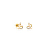 ARETES PIERCING DIAMANTES SERPIENTE EN ORO 14K