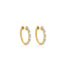 ARGOLLAS DIAMANTES BAGUETTE Y REDONDOS EN ORO 18K