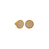 ARETES DIAMANTES BORDE ENTORCHADO EN ORO 18K