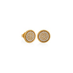 ARETES DIAMANTES BORDE ENTORCHADO EN ORO 18K - Thumbnail 1