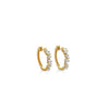 ARGOLLAS DIAMANTES BAGUETTE DIAGONALES EN ORO 18K