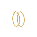 ARGOLLAS TUBO LIVIANO EN ORO 18K - Thumbnail 2