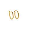 ARGOLLAS TUBO LIVIANO EN ORO 18K