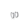ARGOLLAS DIAMANTES DOBLE FILA EN ORO BLANCO 18K