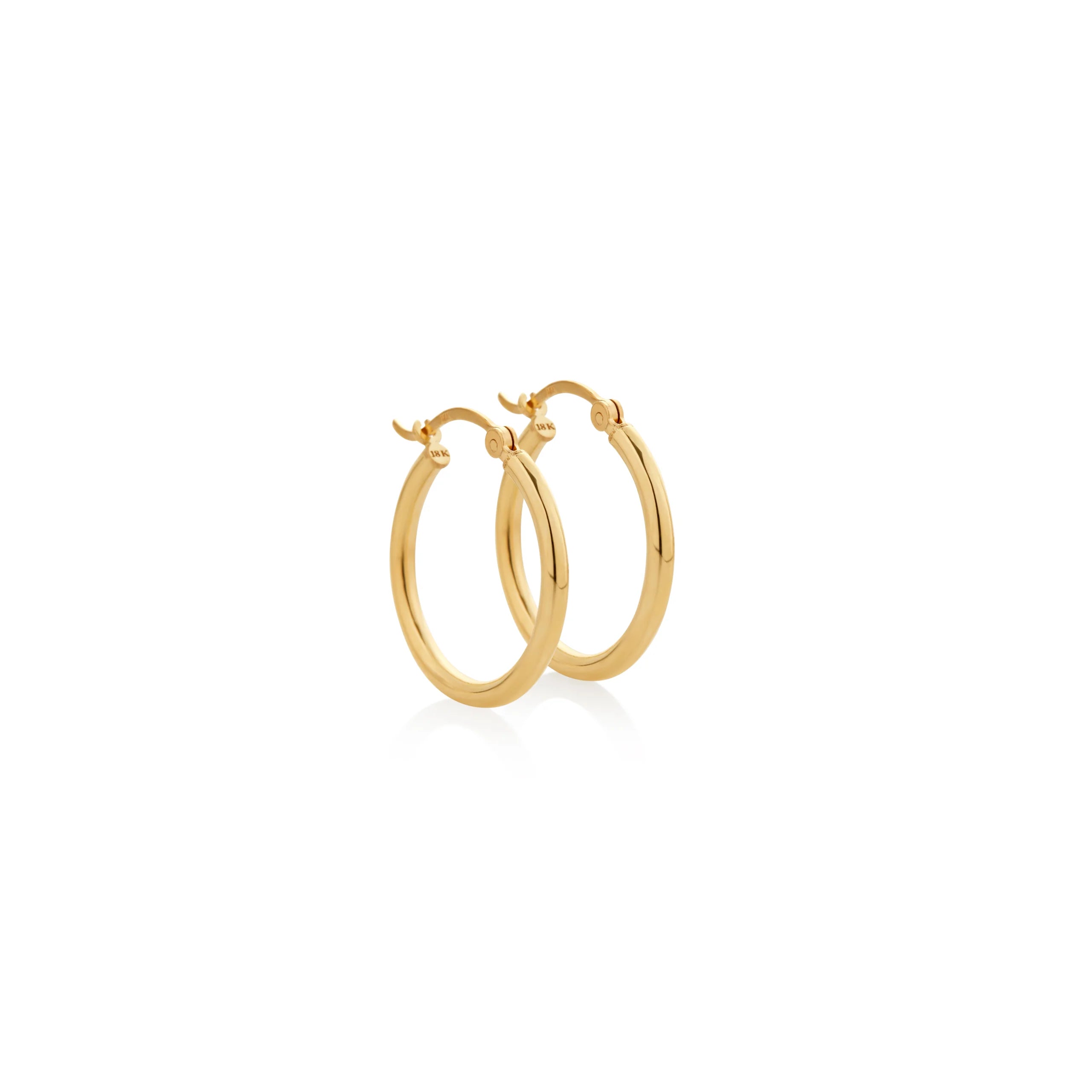 ARGOLLAS TUBO LIVIANO EN ORO 18K - Gallery 4