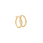 ARGOLLAS TUBO LIVIANO EN ORO 18K - Thumbnail 4