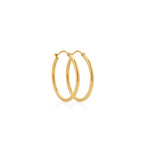 ARGOLLAS TUBO LIVIANO EN ORO 18K - Thumbnail 3