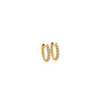 ARGOLLAS PIERCING DIAMANTES 0.12CT EN ORO 18K