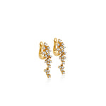 ARETES DIAMANTES COLGANTES EN ORO 18K - Thumbnail 1