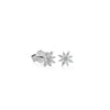 ARETES DIAMANTES FLOR MARQUISE EN ORO BLANCO 18K