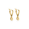 ARGOLLAS ONDEADAS EN ORO 18K