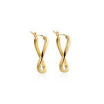 ARGOLLAS ONDEADAS EN ORO 18K - Thumbnail 1