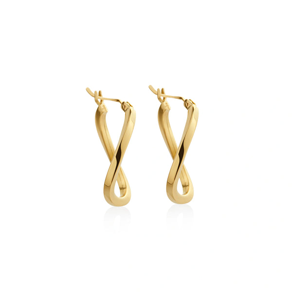 ARGOLLAS ONDEADAS EN ORO 18K