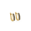 ARGOLLAS DIAMANTES Y DIAMANTES NEGROS EN ORO 18K