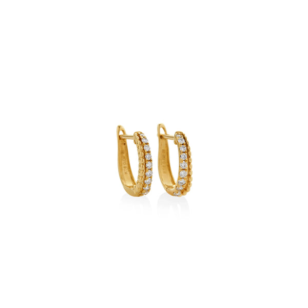 ARGOLLAS PIERCING DIAMANTES Y PUNTOS EN ORO 18K