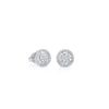 ARETES DIAMANTES BAGUETTE RAYOS EN ORO BLANCO 18K