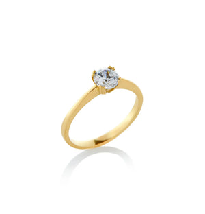 ANILLO DE COMPROMISO DIAMANTE GIA 0.57CT EN ORO 18K