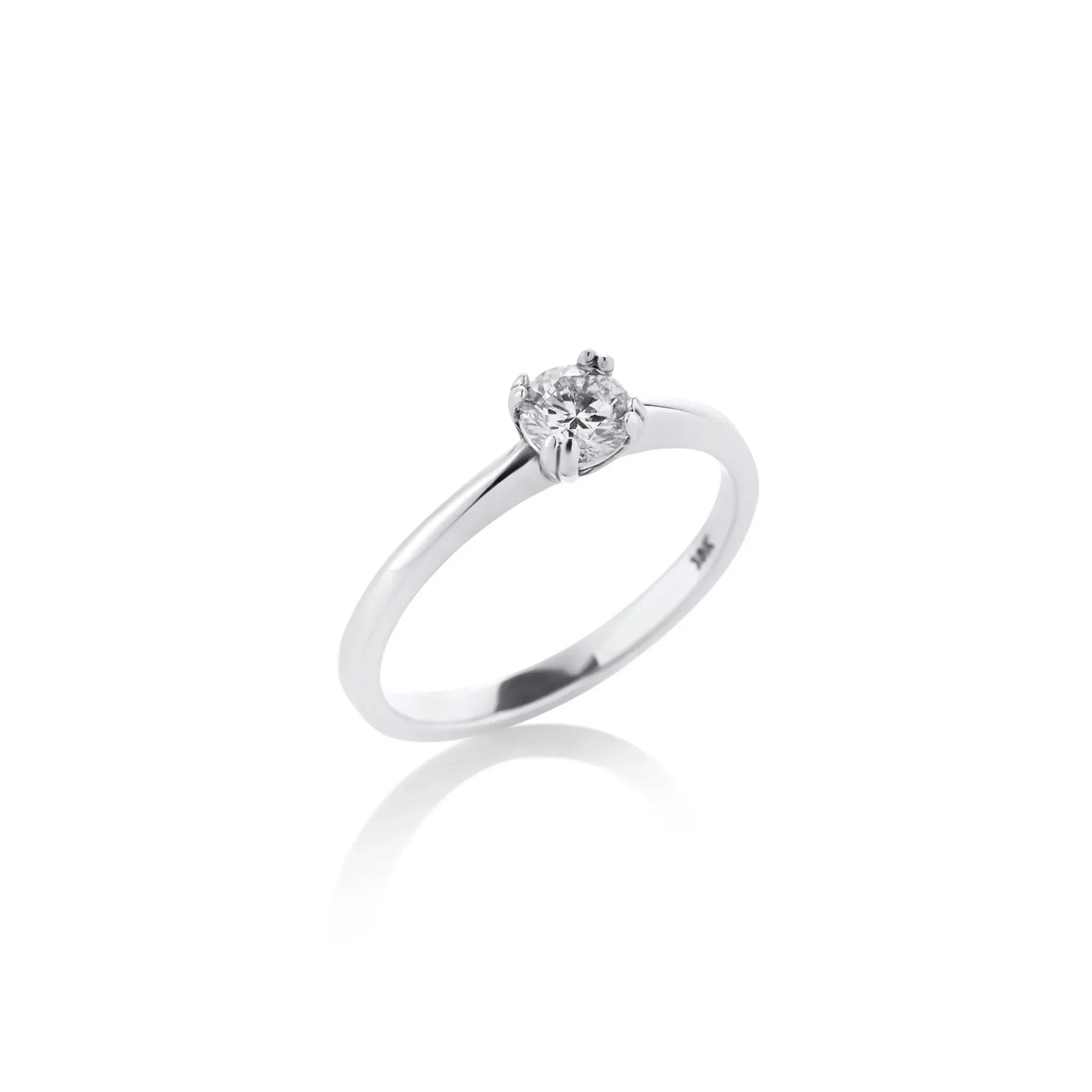 ANILLO DE COMPROMISO DIAMANTE GIA 0.40CT. EN ORO BLANCO 18K - Image 1